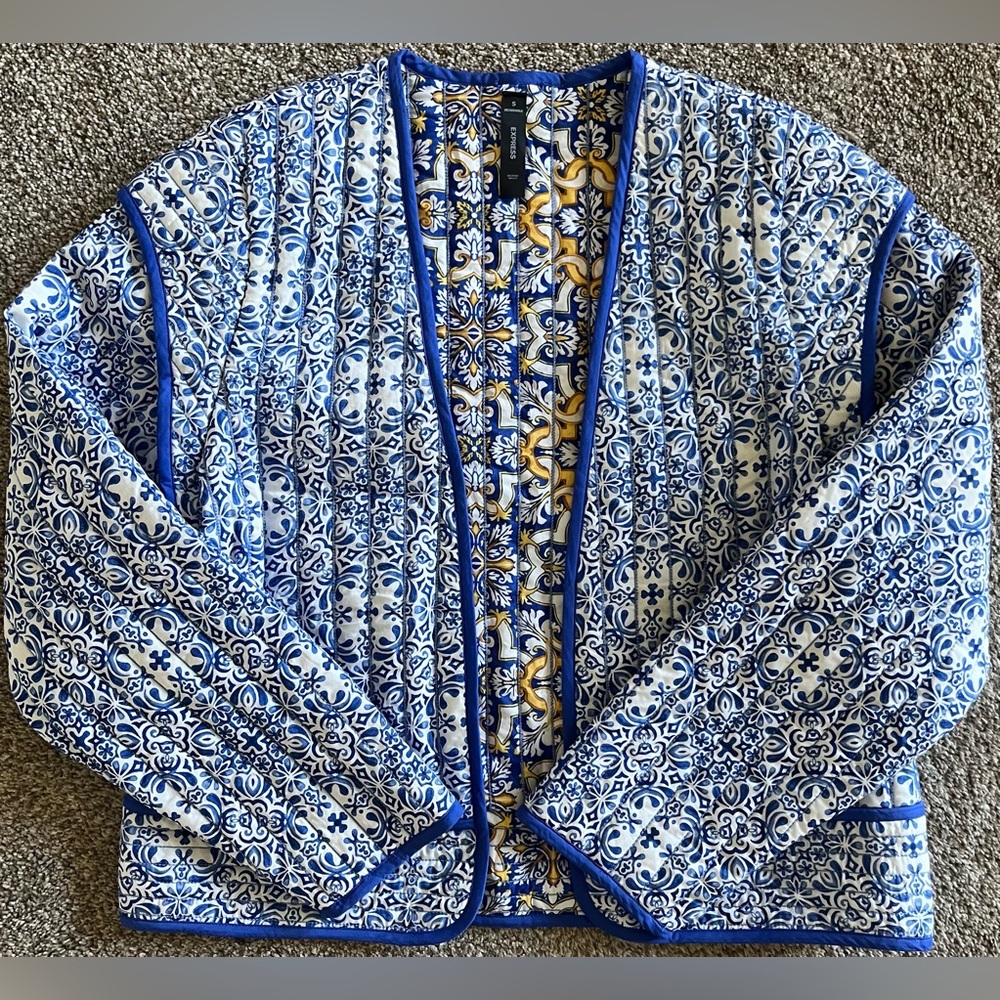Express Quilted Reversible Jacket NEW - Picture 2 of 4